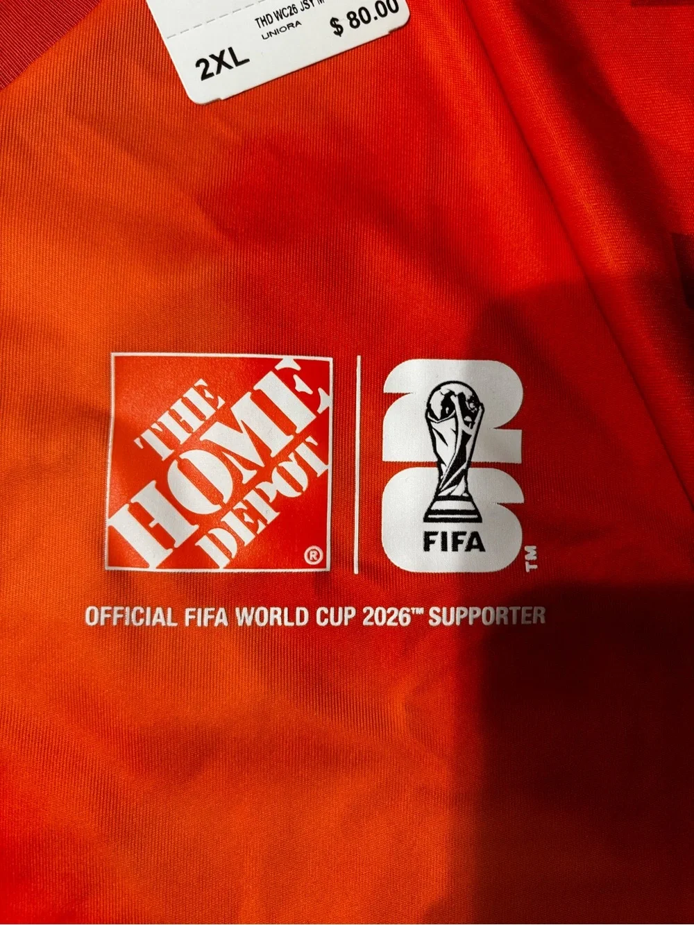 Adidas/Home Depot FIFA World Cup 2026 Supporter Jersey NWT